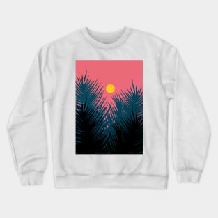 Morning Palm Trees Crewneck Sweatshirt